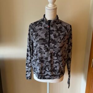 Spyder Active Gray and Black Camo Pullover